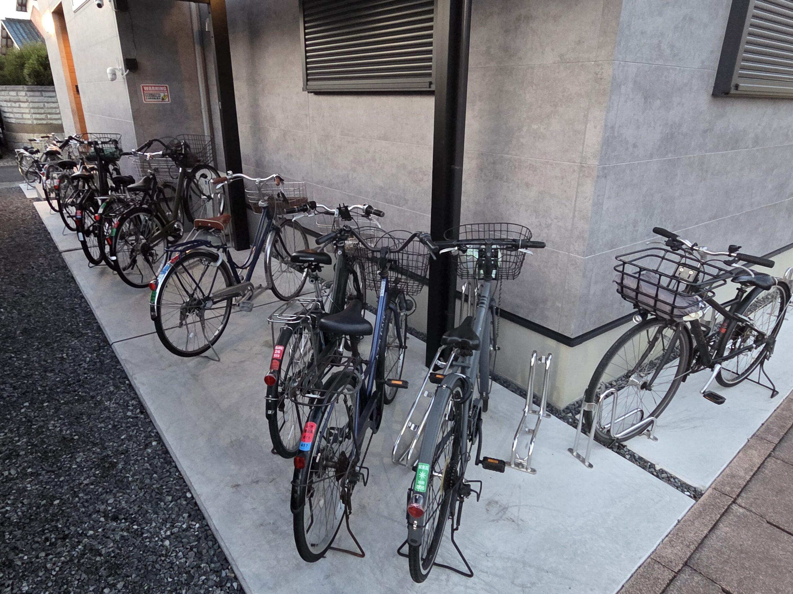 CELLGRID自習室の駐輪スペース